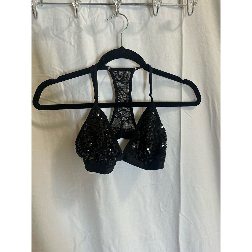 Victorias Secret Pink Black Bra Size S
